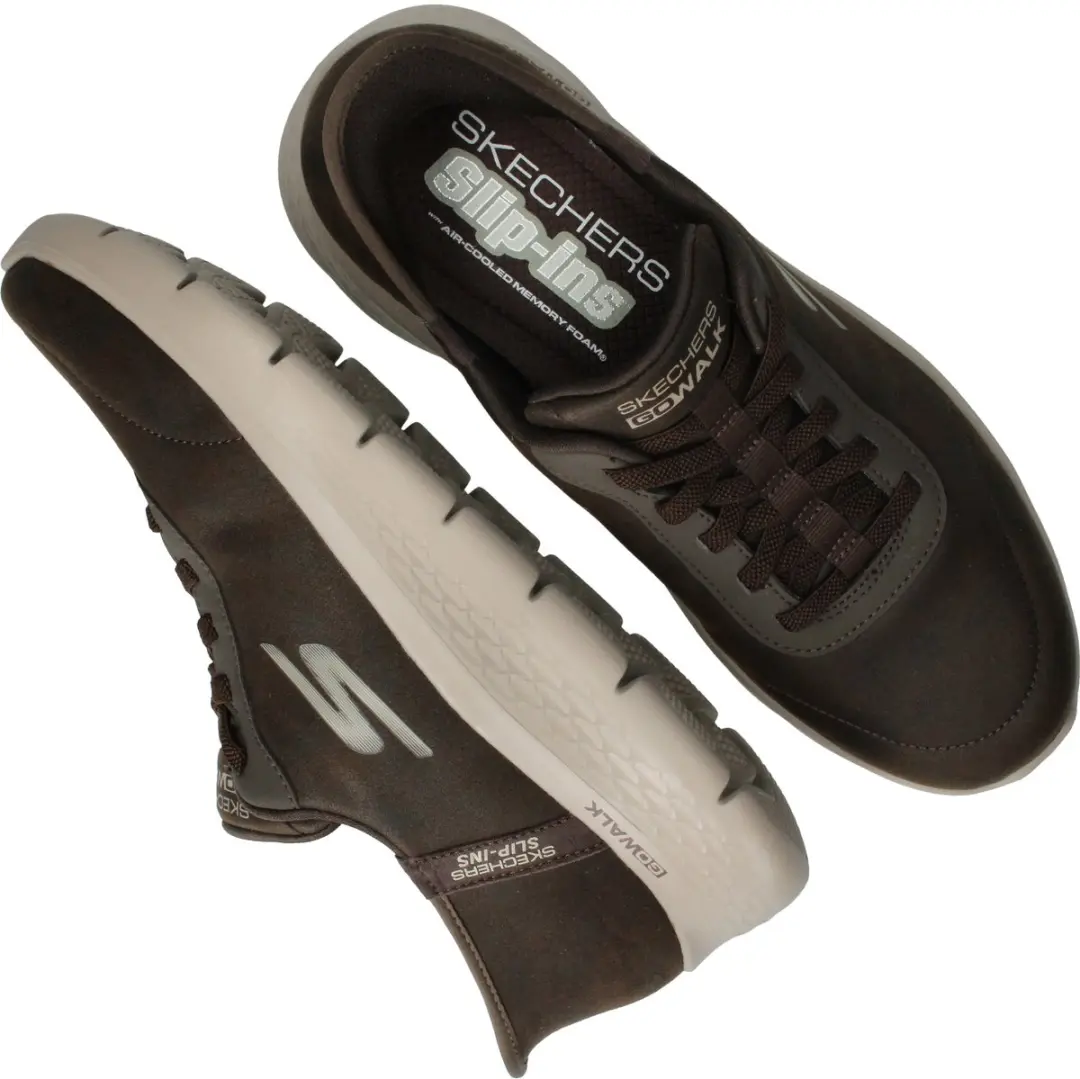 Skechers Go Walk Flex 328221 Heren Instappers - Bruin - afbeelding 6 van 6