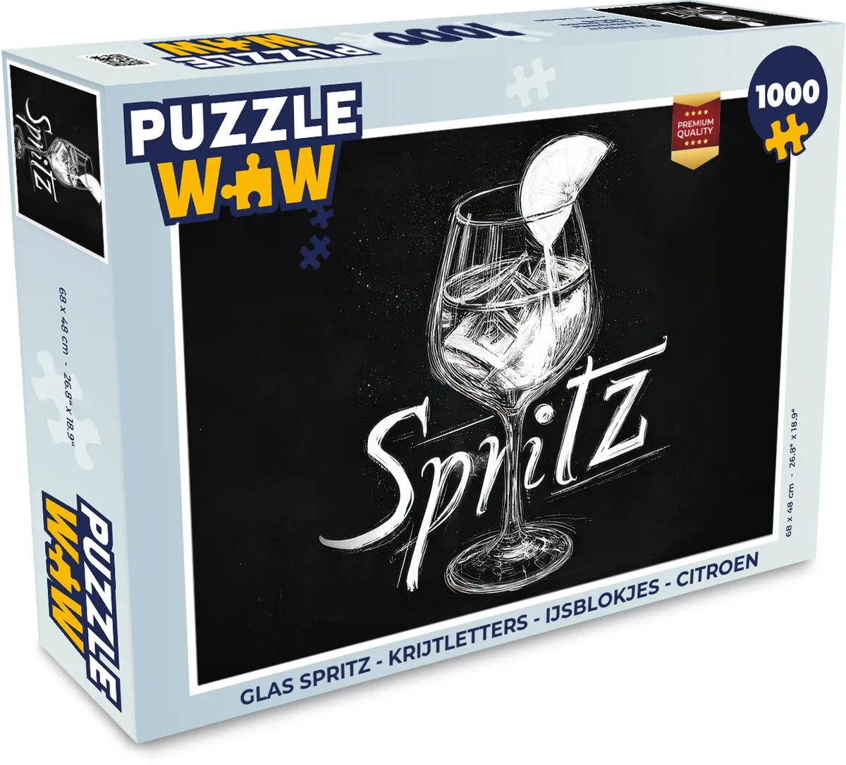 PuzzleWow Glas Spritz Legpuzzel 1000 Stuks