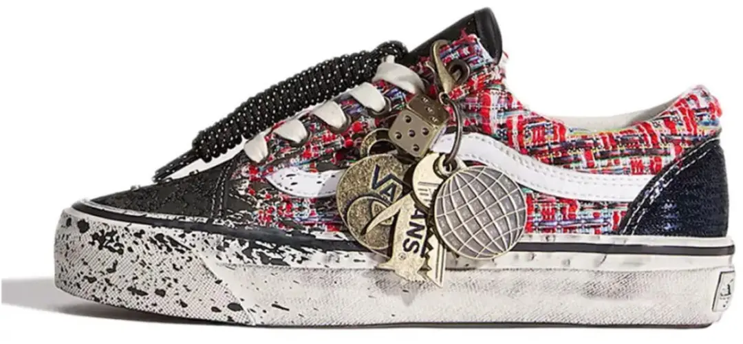 Vans Premium Old Skool Charms Red Black