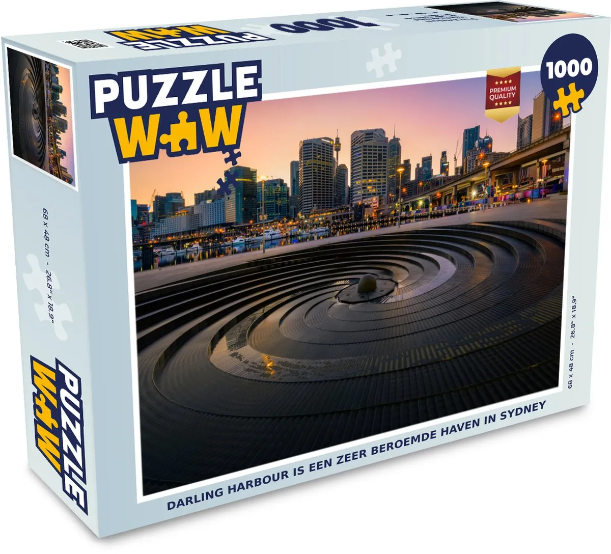 PuzzleWow Darling Harbour Legpuzzel 1000 Stuks - Multicolor