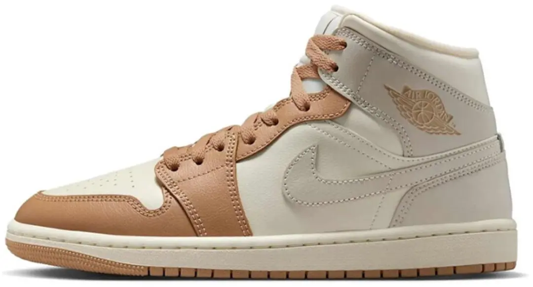 Nike Jordan Mid Bruin Creme Grijs Maat 42