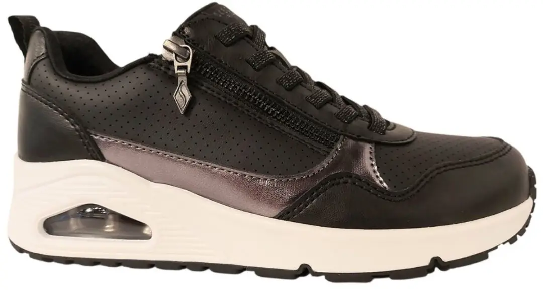 Skechers Uno Metallic Sliders Zwart - afbeelding 6 van 6