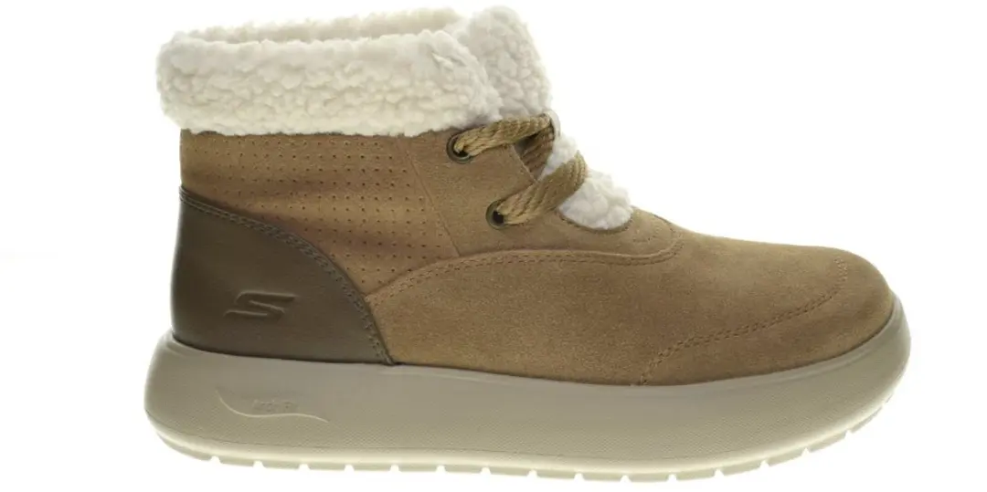Cognac Winterlaars Wol Skechers maat 37