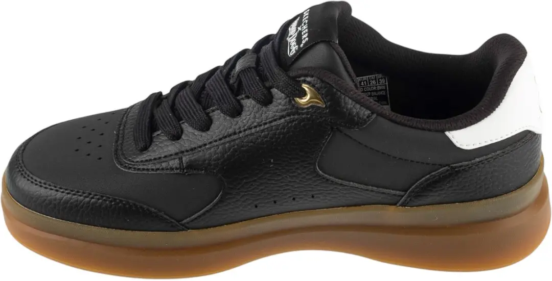 Skechers Snoop Cupsole Duraleather Sneaker 251200-BKW - Zwart 46 - afbeelding 2 van 5