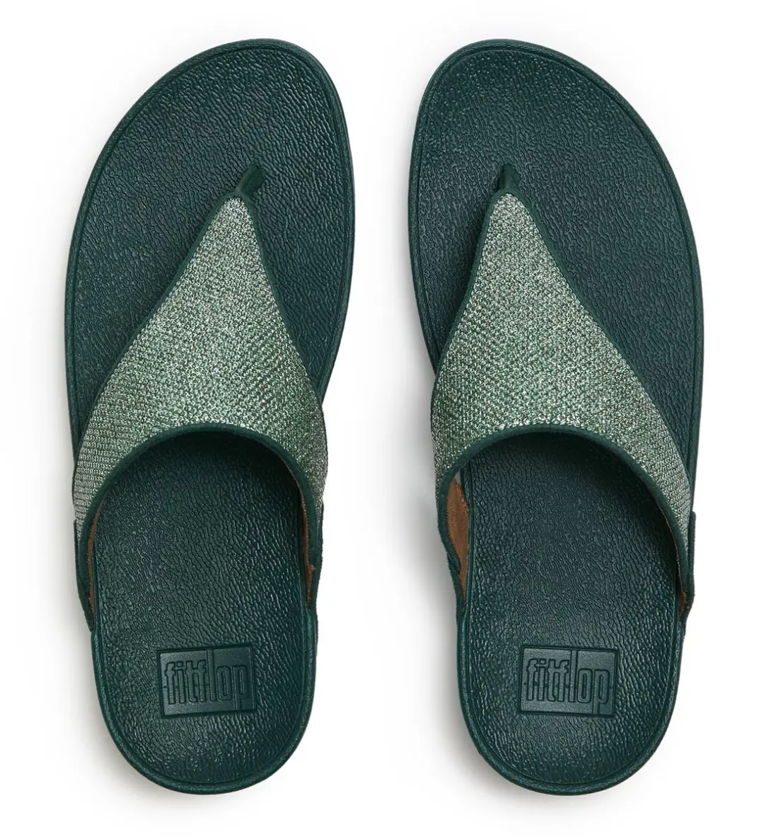FitFlop Lulu Shimmerglitz Teenslipper - Deep Ocean