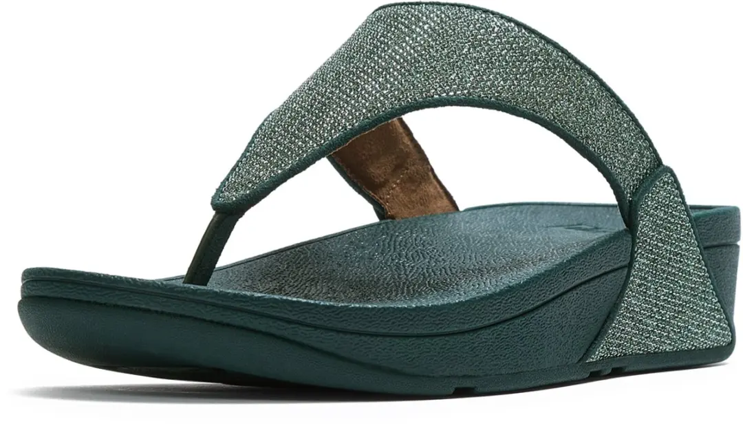 FitFlop Lulu Shimmerglitz Teenslipper - Deep Ocean