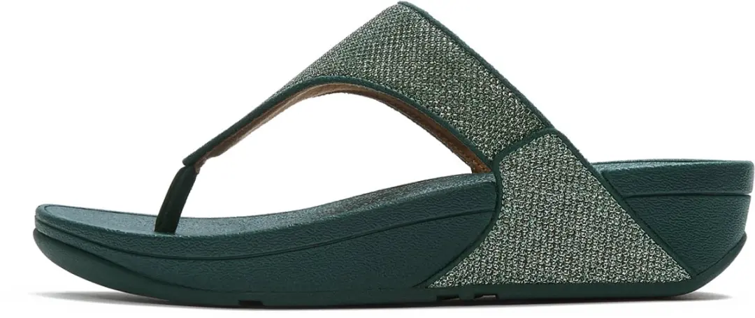 FitFlop Lulu Shimmerglitz Teenslipper - Deep Ocean