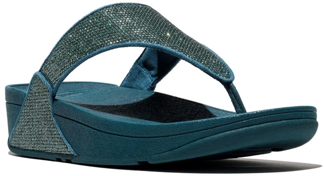 FitFlop Lulu Shimmerglitz Teenslipper - Deep Ocean