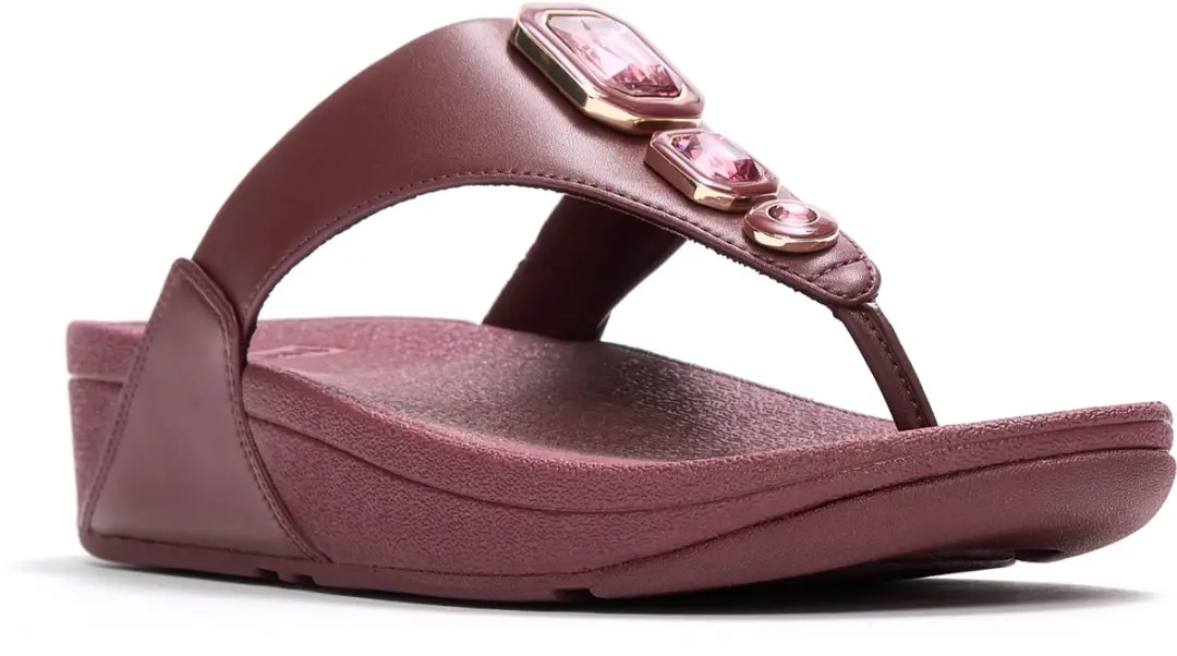FitFlop Lulu Bold Crystals teenslippers ROOD