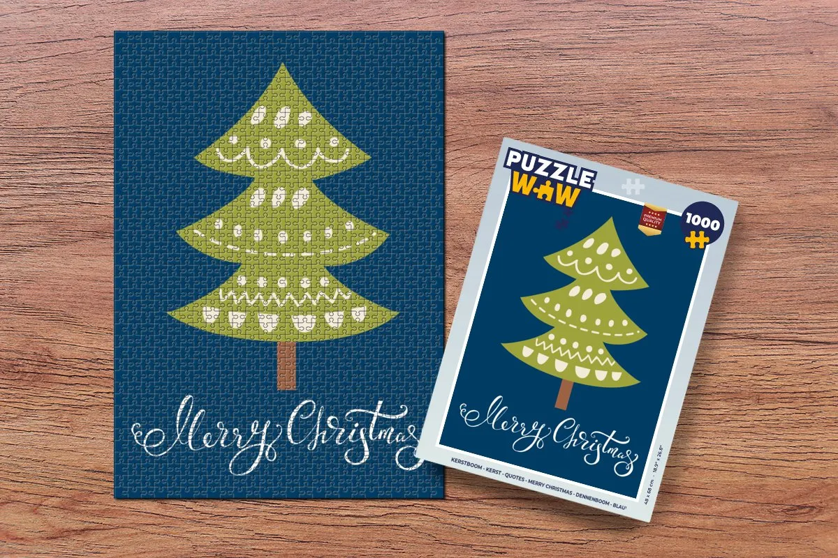 PuzzleWow Kerstboom Legpuzzel 1000 Stuks - Multicolor