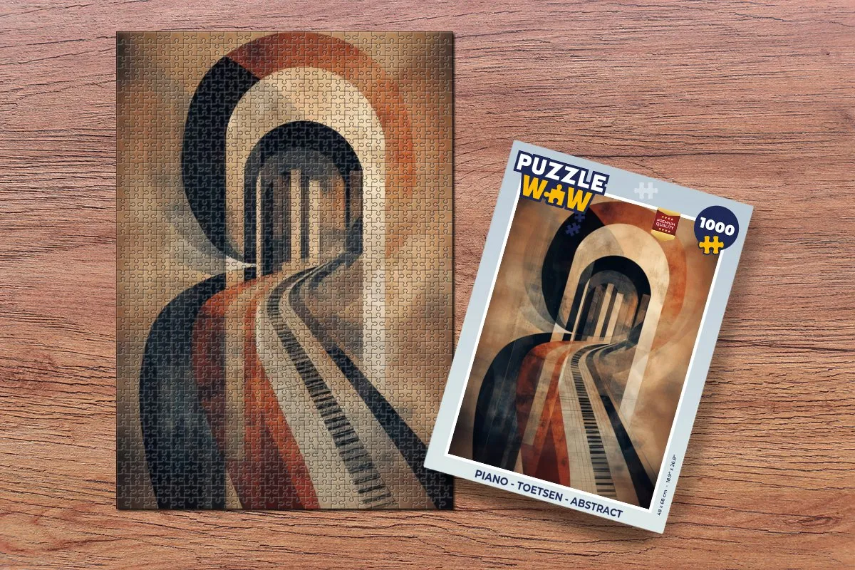 PuzzleWow Piano Toetsen Abstract Legpuzzel 1000 Stuks - MPN 8721414222032