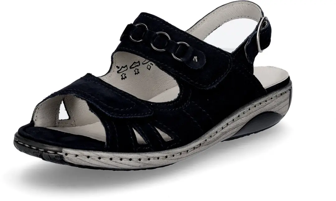 Waldläufer Damen Sandale bequem Garda in blau