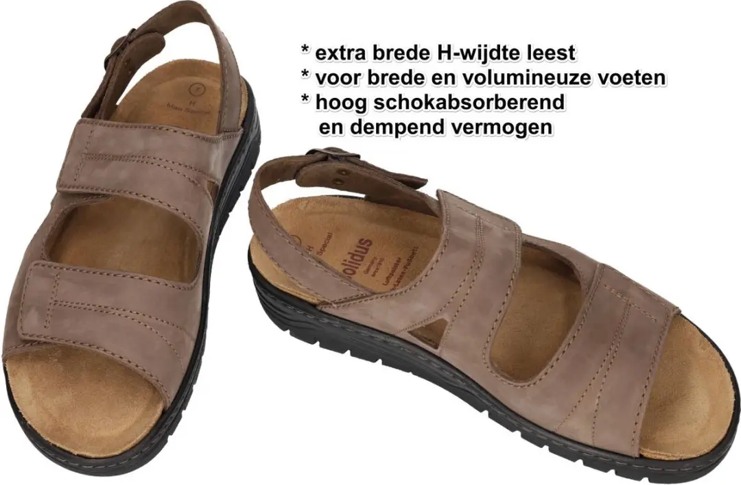 Solidus Heren Sandalen 43.5 - Bruin