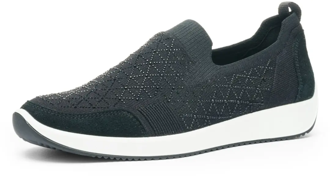 Ara Zwart Mocassin Diamant maat 36