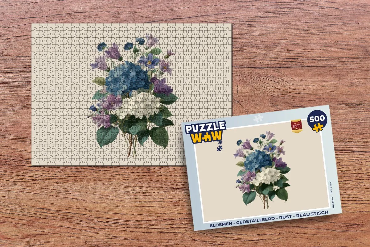 PuzzleWow Bloemen Legpuzzel 500 Stuks - MPN 8721406858881