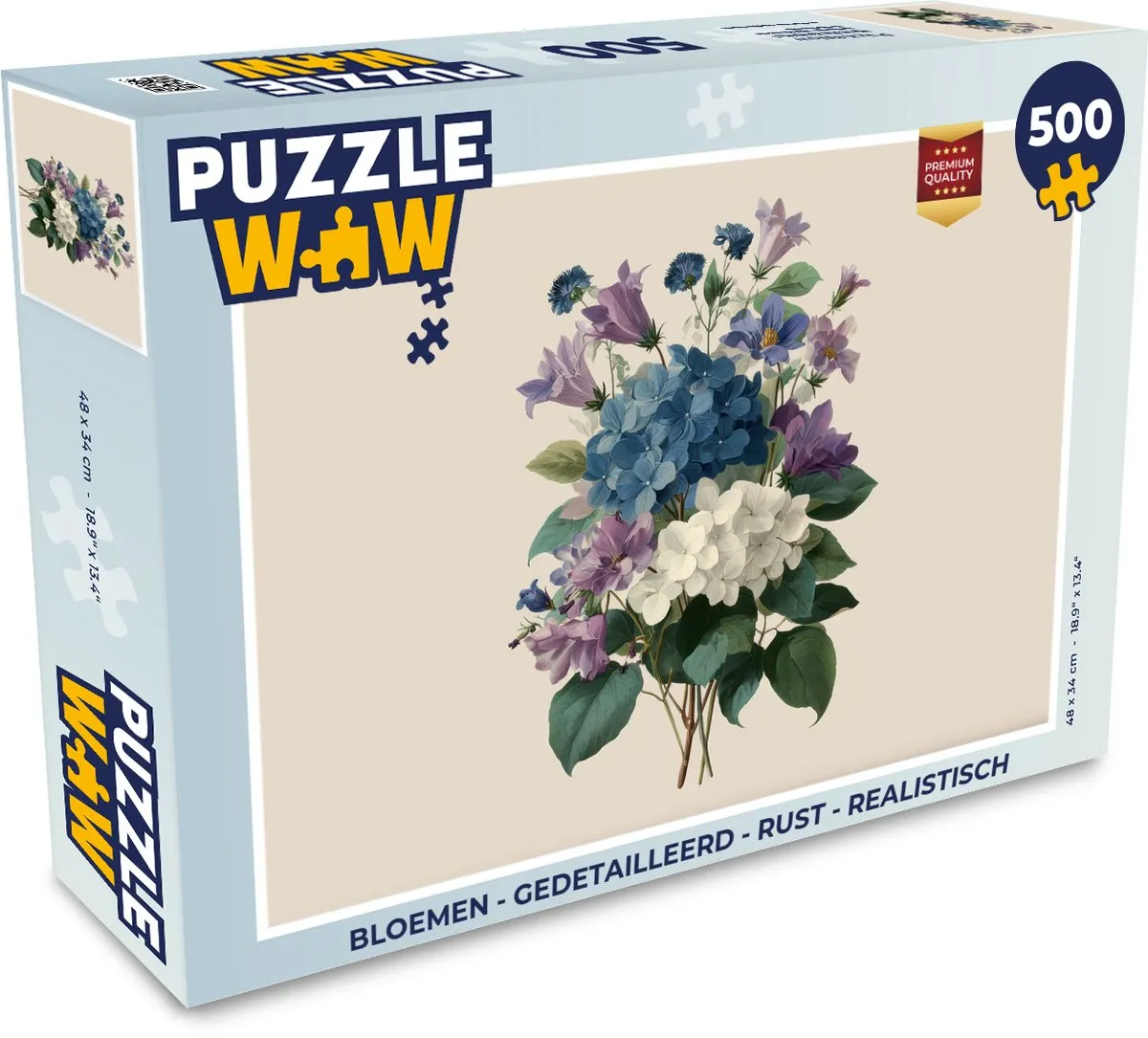 PuzzleWow Bloemen Legpuzzel 500 Stuks - MPN 8721406858881