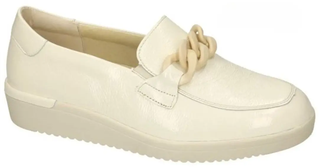 Solidus Dames Loafer Mocassins - Crème - Maat 40 - afbeelding 4 van 4