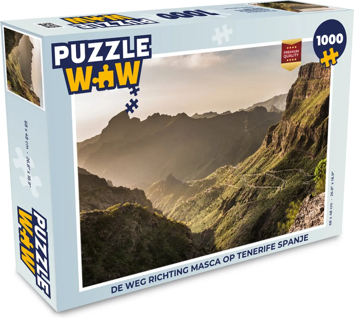 PuzzleWow Legpuzzel De weg richting Masca 1000 Stuks