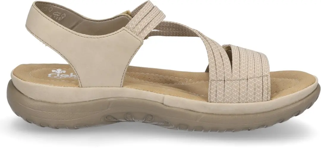 Rieker Sandalen Plat Sandalen Plat - beige - Maat 37 - afbeelding 2 van 6