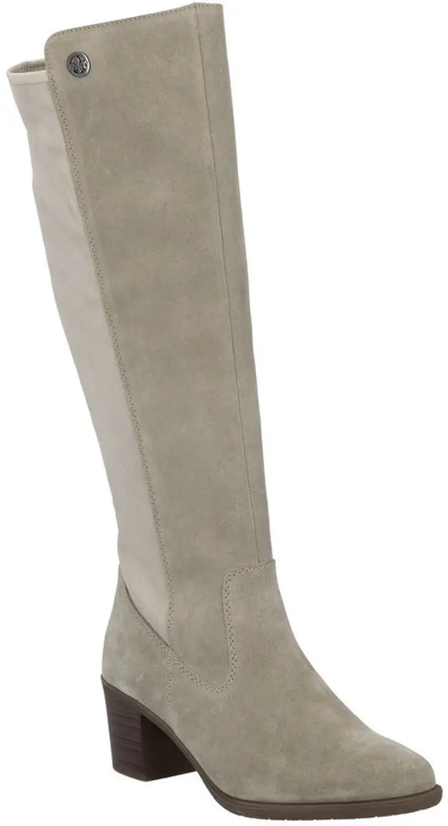 Rieker Hoge Laarzen Beige Suede - Maat 40