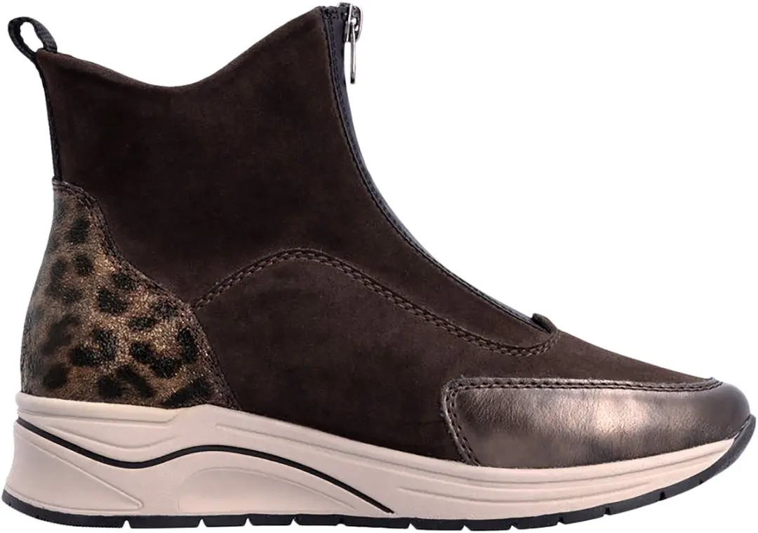 Rieker N9554-25 Dames Enkellaarzen - 39 Metallic