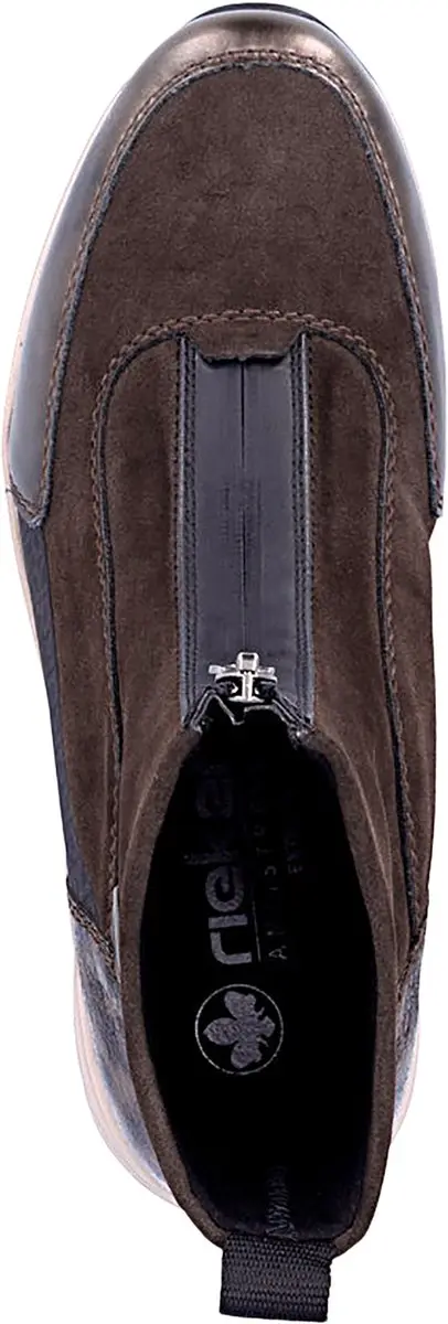 Rieker N9554-25 Dames Enkellaarzen - 39 Metallic
