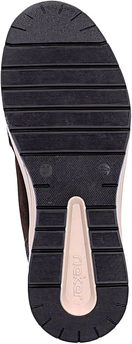 Rieker N9554-25 Dames Enkellaarzen - 39 Metallic