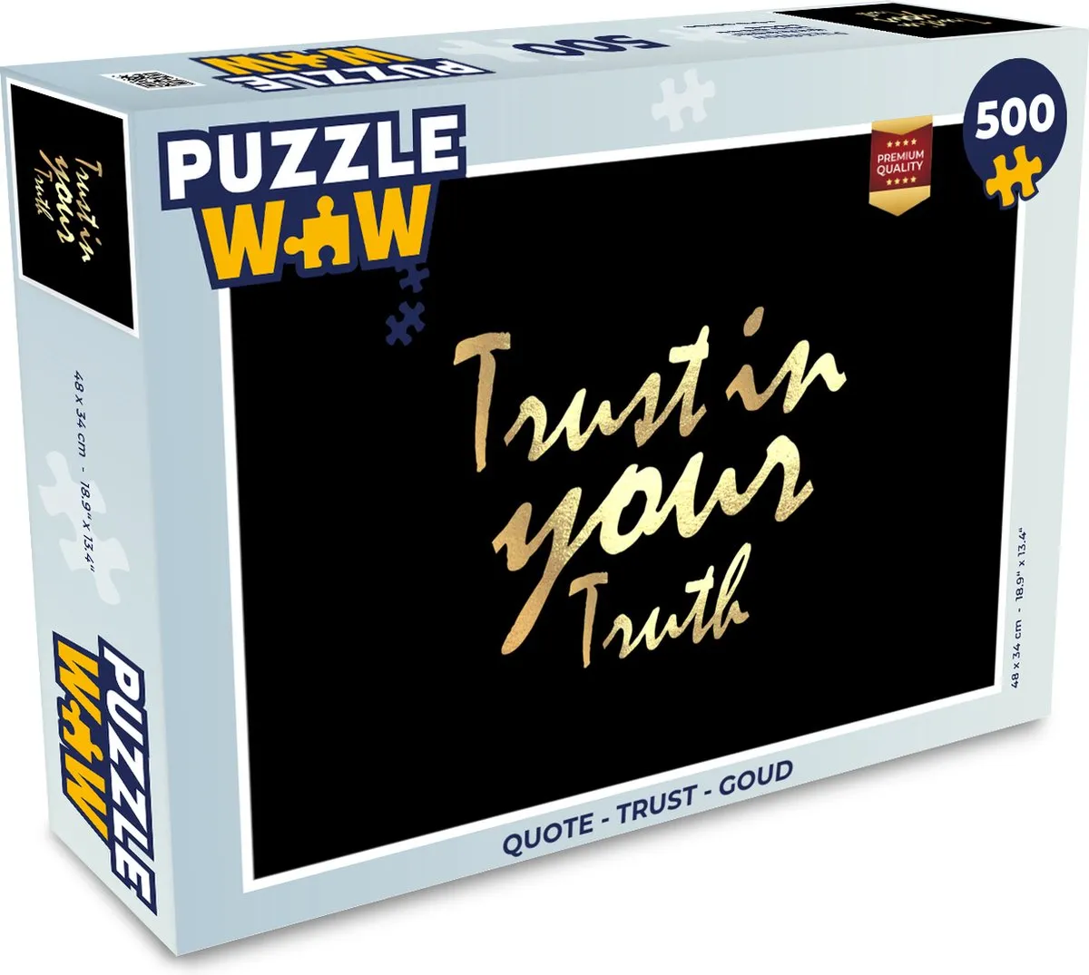 PuzzleWow Quote Trust Legpuzzel 500 Stuks