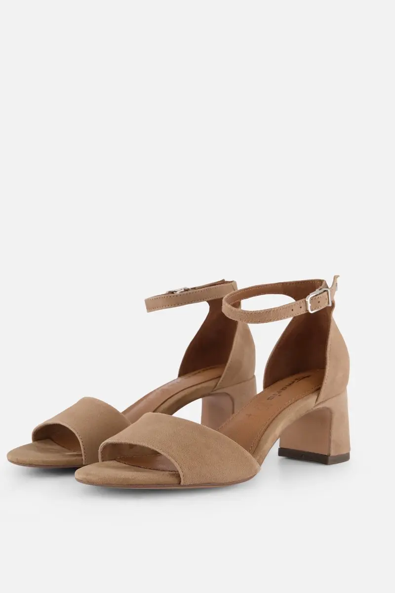Tamaris Sandalen Met Hak beige Leer