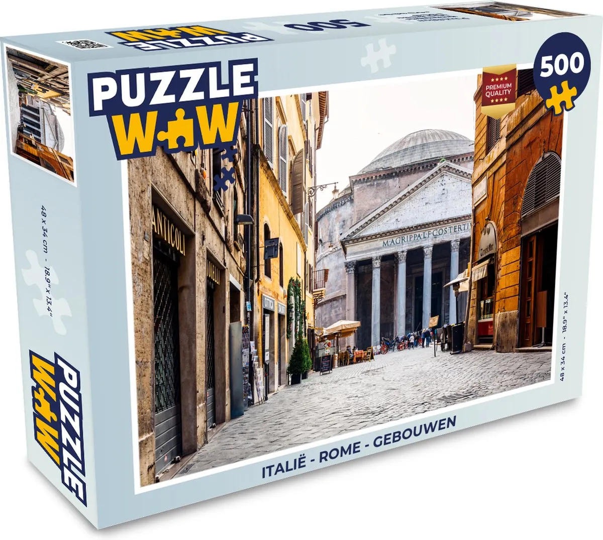 PuzzleWow Italië Rome Gebouwen Legpuzzel 500 Stuks