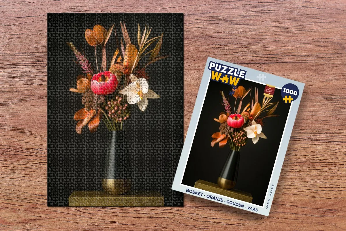 PuzzleWow Boeket Legpuzzel 1000 Stuks - Bloemen 3