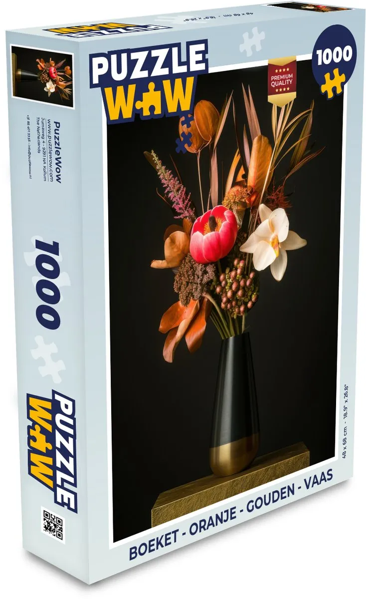 PuzzleWow Boeket Legpuzzel 1000 Stuks