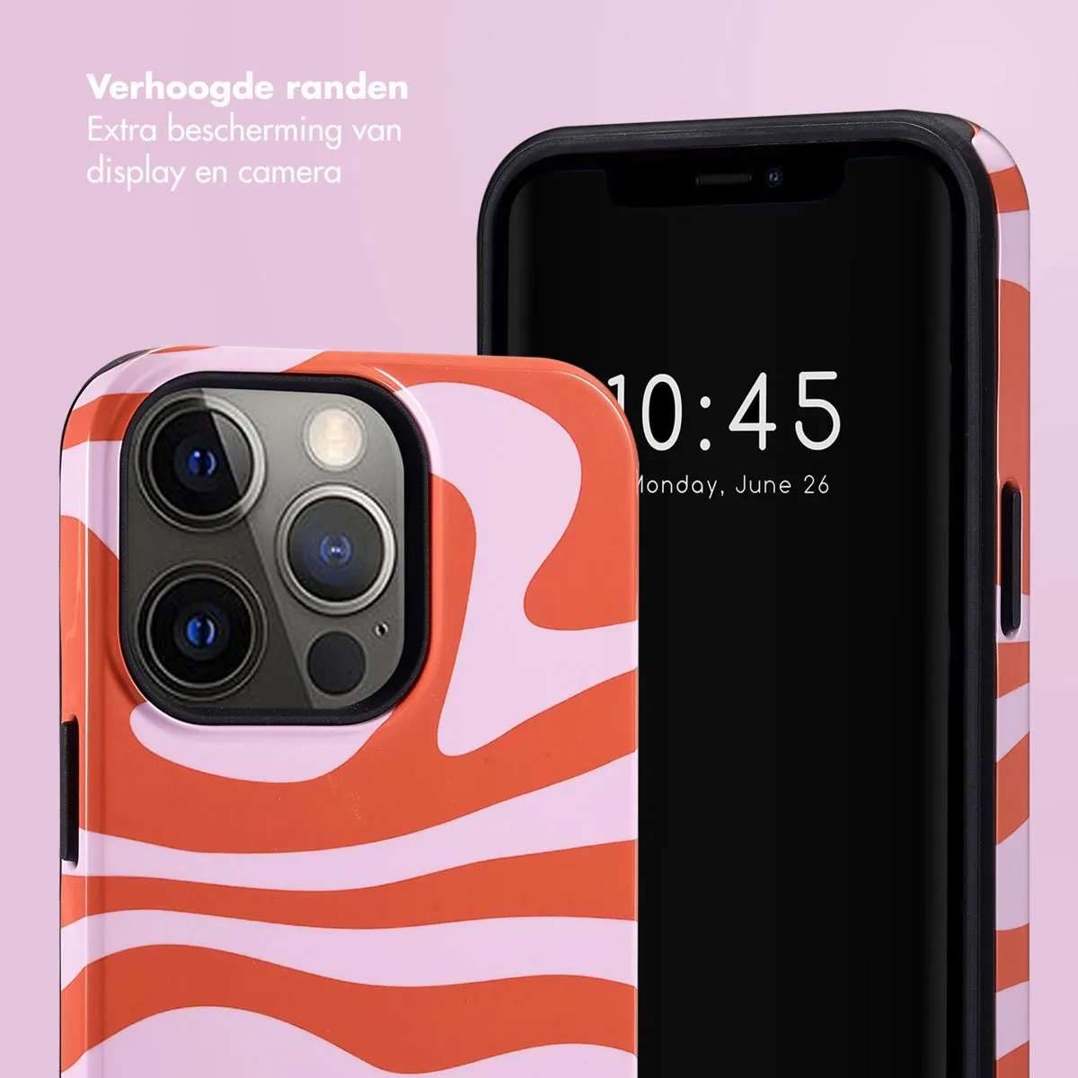 Selencia Hoesje iPhone 13 Pro Dream Swirl Pink