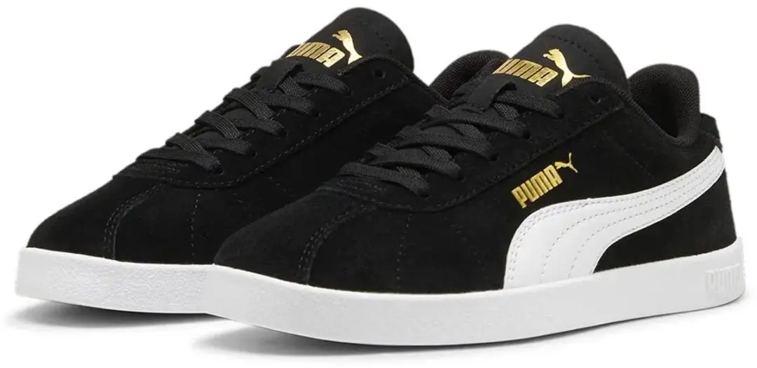 PUMA Club II Sneakers Junior 37.5 - Zwart/Wit