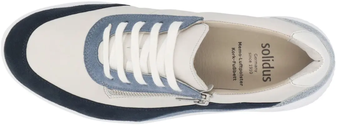 Solidus Dames Sneaker 65019.80800 - Extra Breed K - Blauw/Wit - 38.5