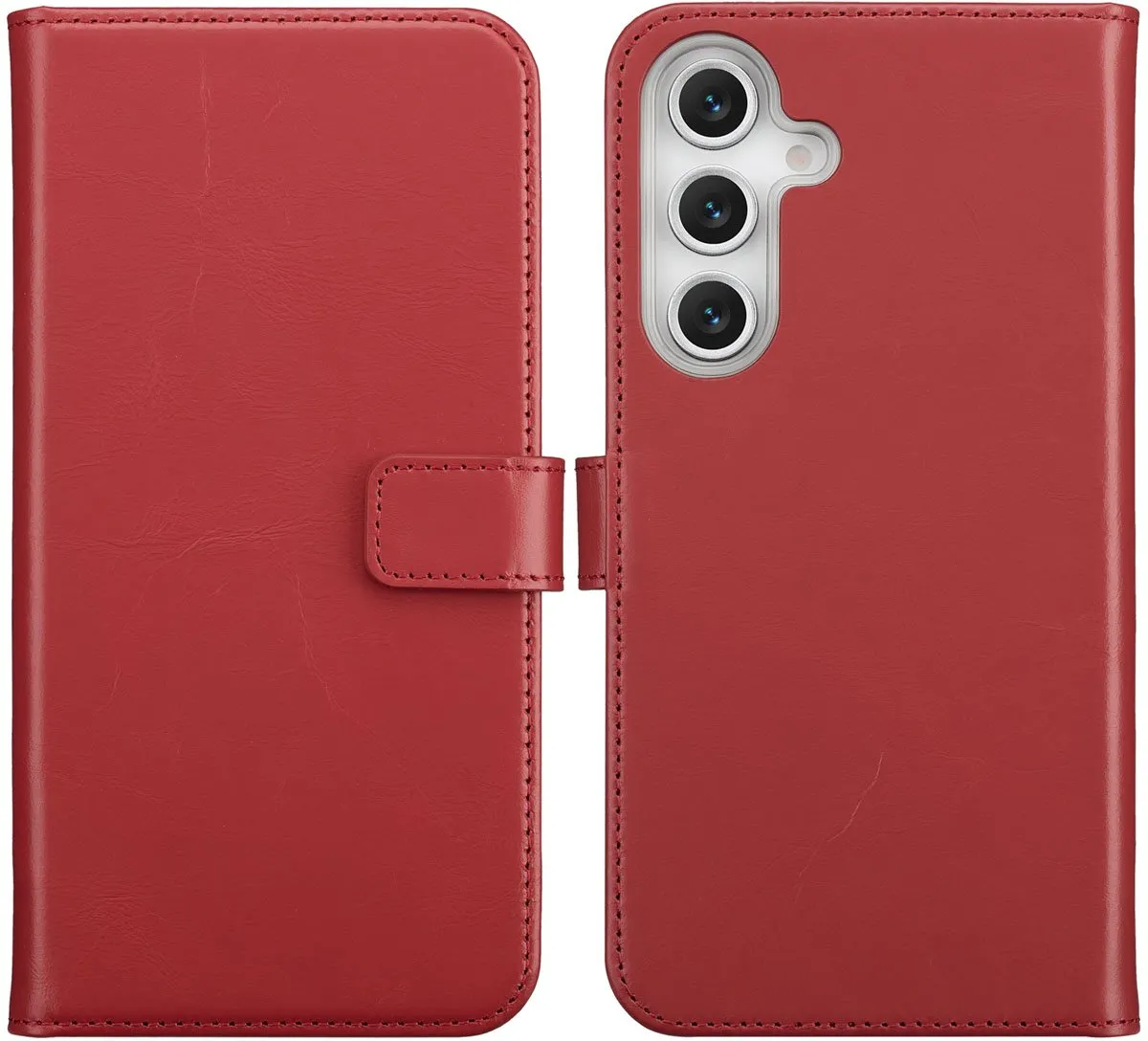 Selencia Hoesje Samsung Galaxy S25 FE Rood