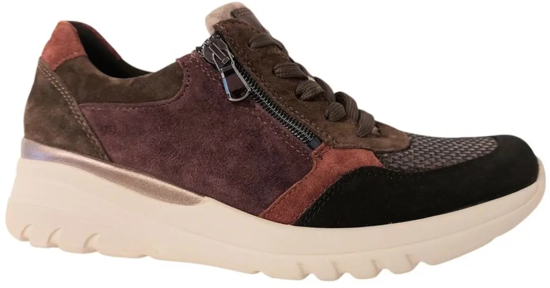 Wäldlaufer Sneaker 927H02 - Zwart/Bruin - Combi - Maat 40.5