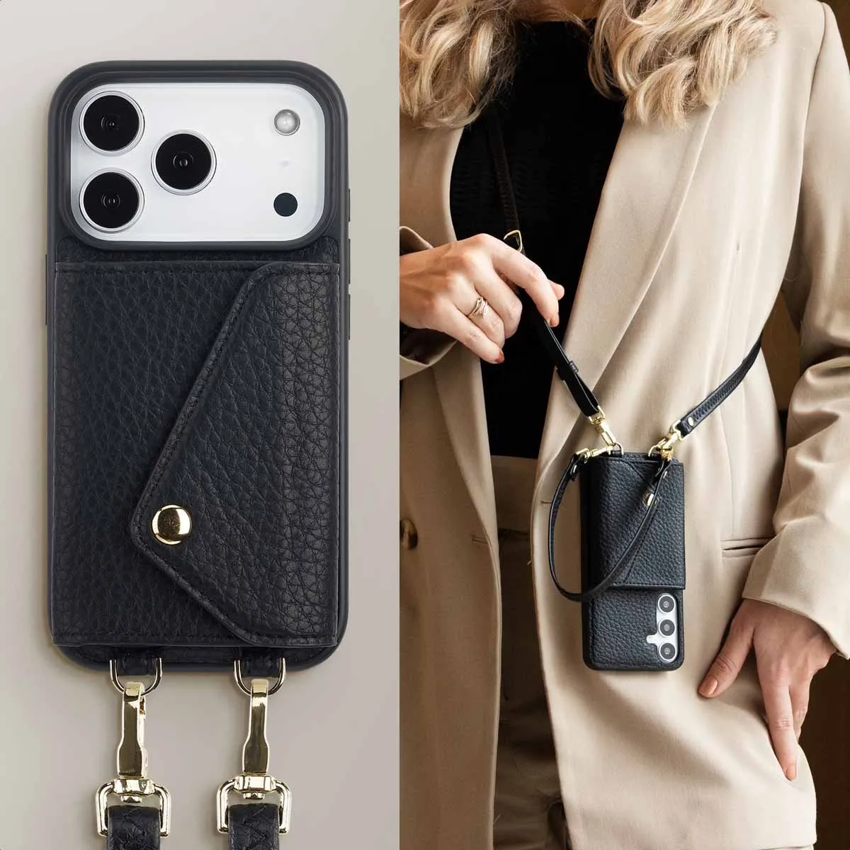 Selencia Hoesje iPhone 17 Pro - Zwart