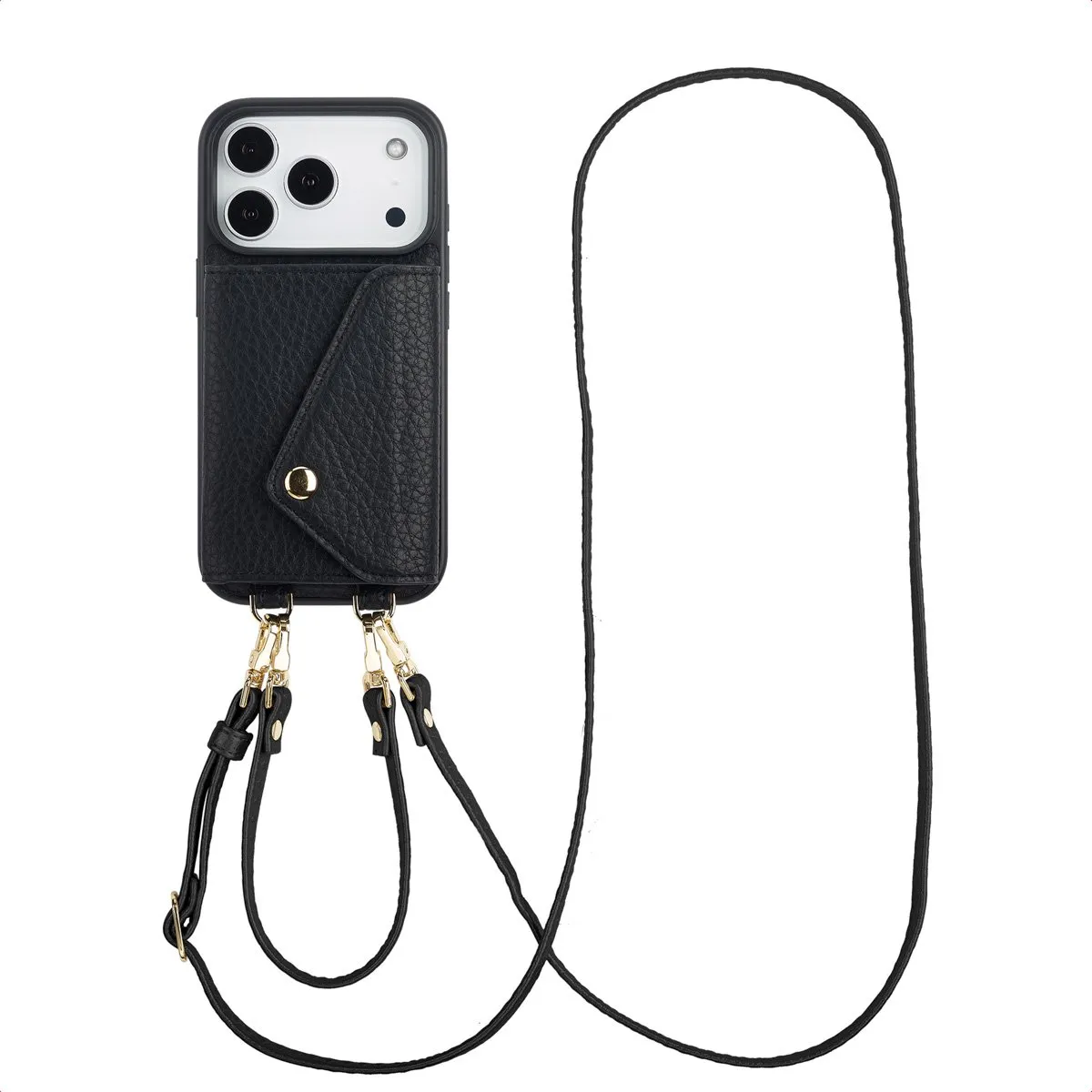 Selencia Hoesje iPhone 17 Pro - Zwart