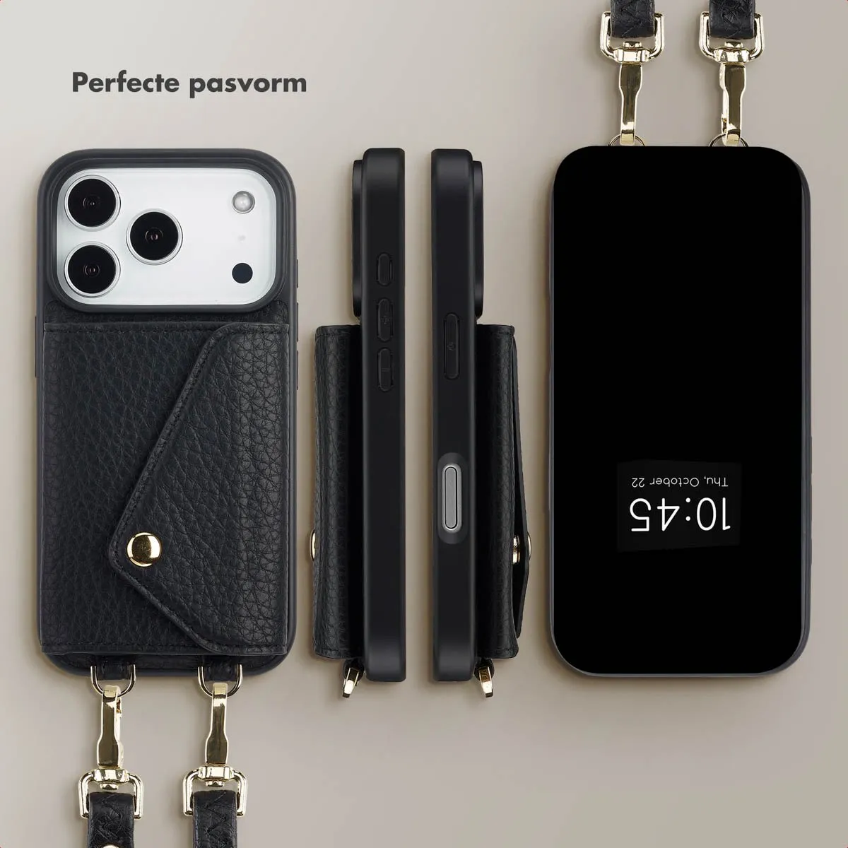 Selencia Hoesje iPhone 17 Pro - Zwart - afbeelding 6 van 6