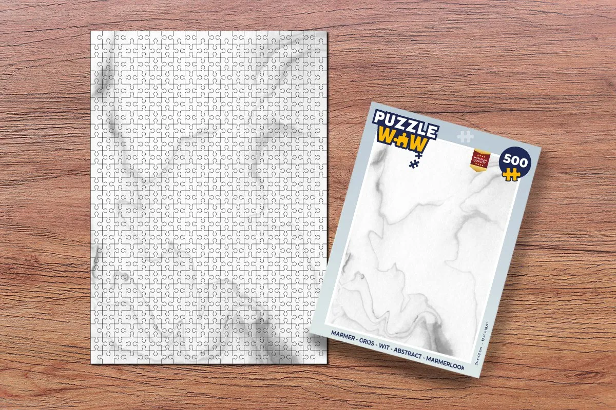 PuzzleWow Marmerlook Legpuzzel 500 Stuks - Multicolor