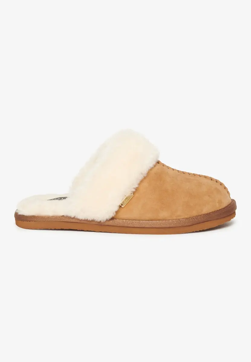 Superdry Suède Mule Pantoffels - Dames - Maat 56 - Tan - afbeelding 4 van 6