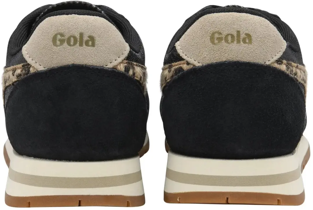 Gola Daytona Blaze II CLB852 Suède Damesschoenen - 39 - Black/Leopard/Bone - afbeelding 2 van 5