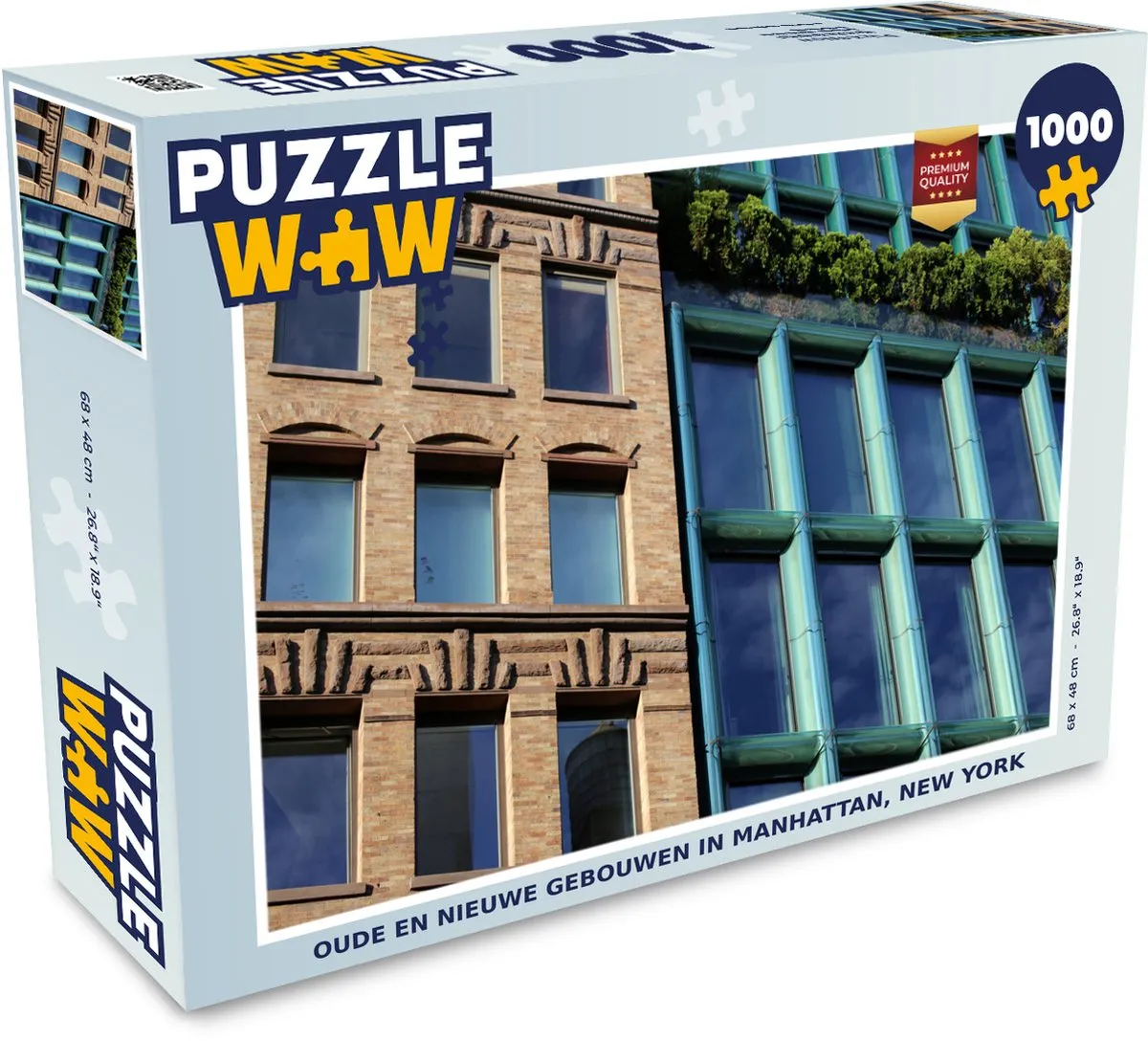 PuzzleWow Manhattan Gebouwen Legpuzzel 1000 Stuks
