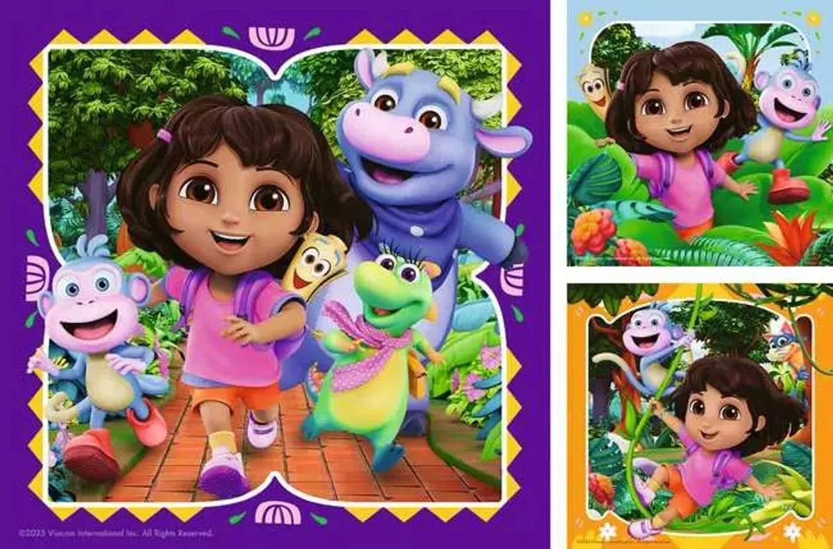 Ravensburger Dora the Explorer Kinderpuzzel 147 Stuks - 3x49