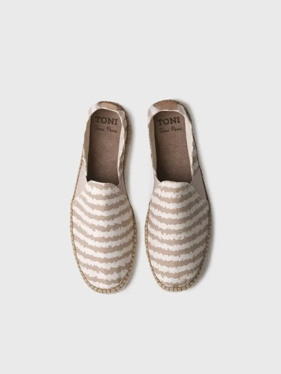 Espadrilles voor heren met zeemansstrepen