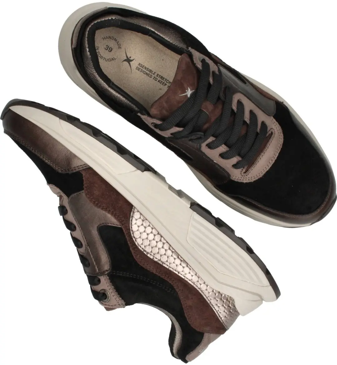 Xsensible Golden Gate Stretchwalker GX Sneakers - Dames 43 - Bruin