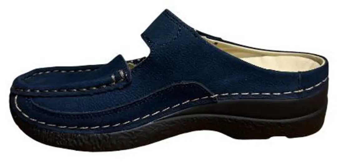 Wolky Dames Roll Slipper 0622713-800 - Blauw - Maat 41