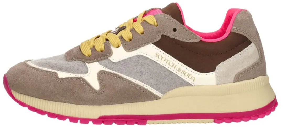 Scotch & Soda Vivi Sneakers Laag - Taupe - 36 - afbeelding 2 van 6