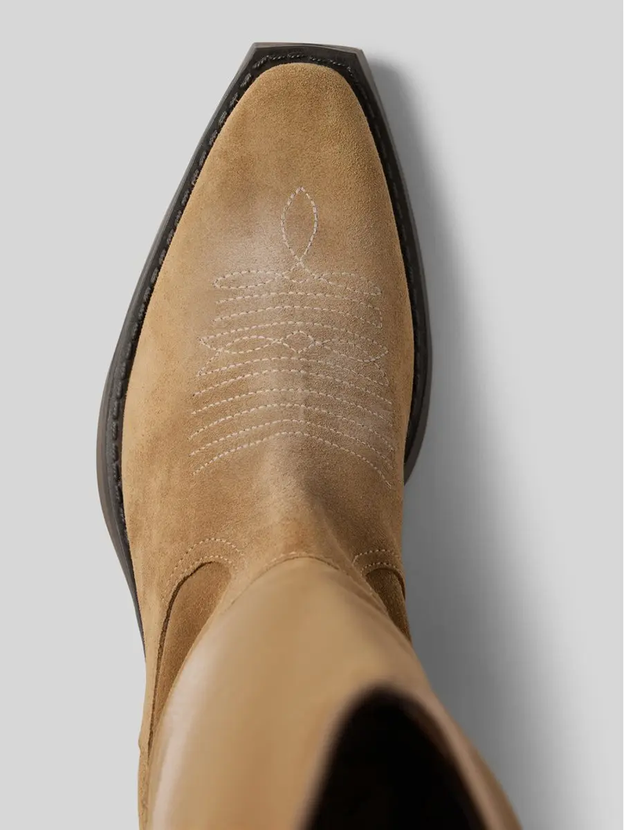 Steve Madden Wessel Westernlaarzen - Taupe Suede 40